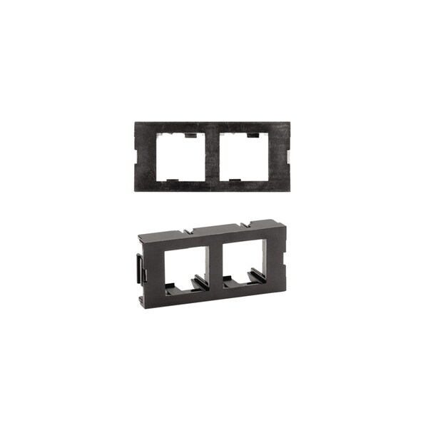Belden MEDIAFLEX 2-PORT ANGLED INSERTUSES 3U OF FACEPLATE, PK 10 AX101755